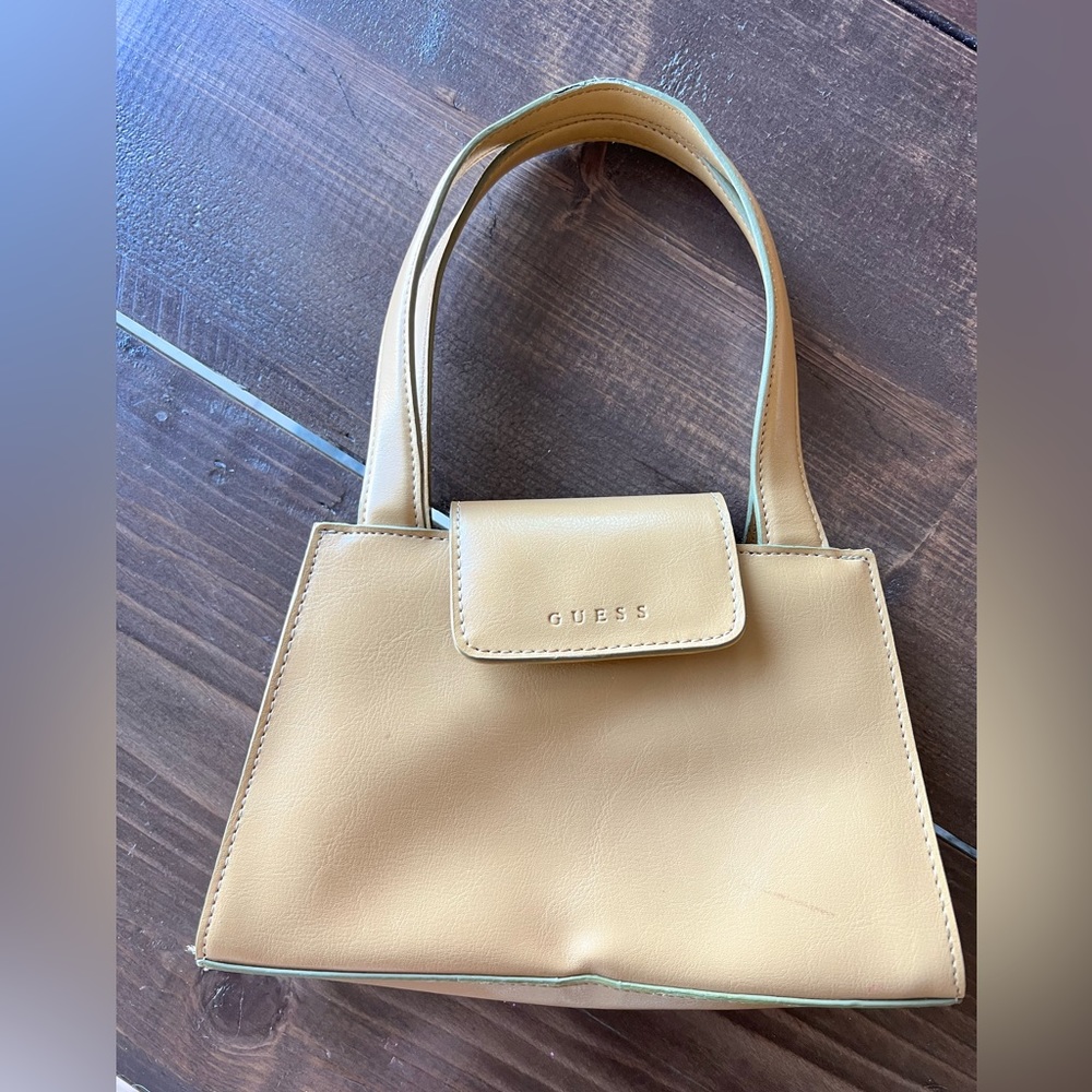 Vintage Guess Mini Tan Handbag